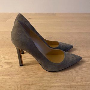 Ivanka Trump Carra Suede Heels Pumps - Gray - Size 8.5